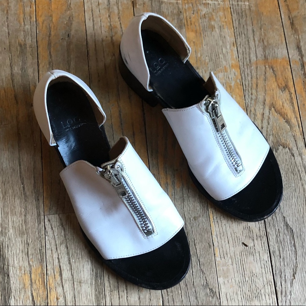 LOQ ZIP BLOCK HEEL SANDALS - Picture 2 of 2